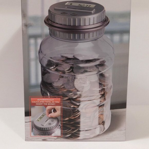 NIB - BLACK SERIES Digital Counting Money Jar - Picture 5 of 10